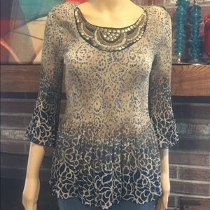 Stunning!  Brand new! Investments Blouse.